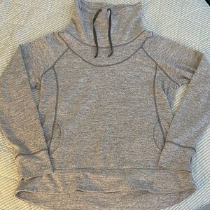 Gray Cowl Neck Pullover